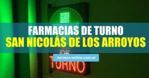 farmacias de turno hoy en san nicolás, provincia de buenos aires