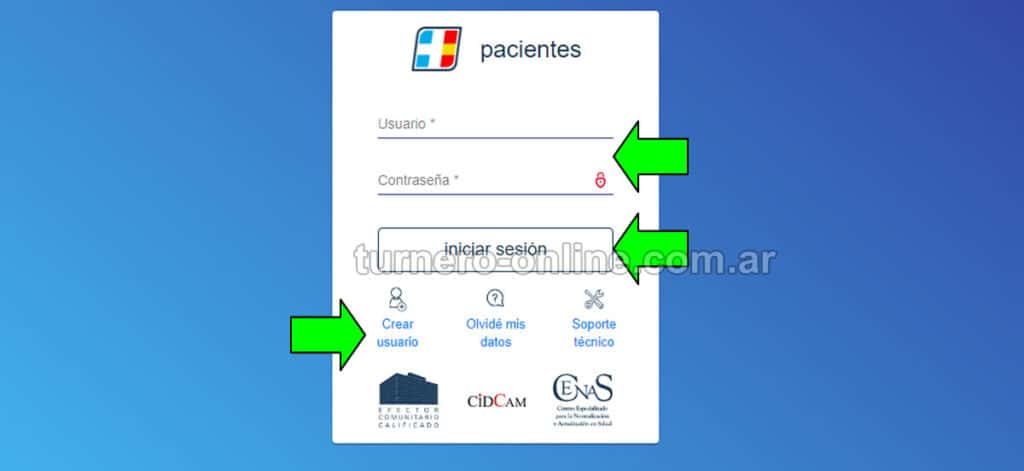 ingreso al portal de pacientes del hospital español la plata para pedir turnos online