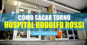 cómo sacar turnos en el hospital rodolfo rossi de la plata, hospital público de provincia de buenos aires