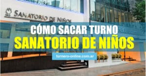 cómo sacar turnos en el sanatorio de niños en rosario, online, whatsapp y teléfono