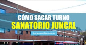 imagen del sanatorio juncal de temperley para cómo sacar turnos online, whatsapp y teléfono
