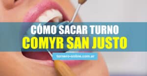 imagen de un paciente en dentista para cómo sacar turno en comyr san justo