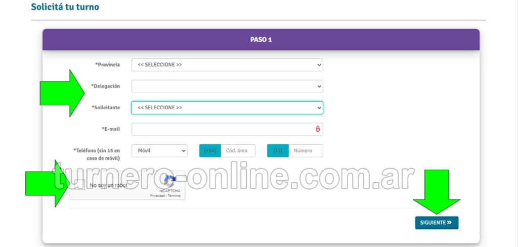 imagen del turnero web para sacar turnos online en ospe argentina